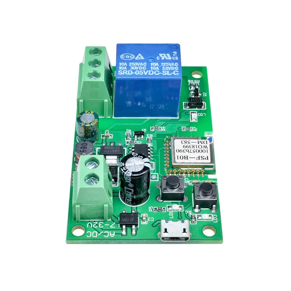 WiFi- Remote Control Rela-Switch Module Supports- 433MHZ Remote -Control Automatic Locking Wireless Delay Smart Home Quake