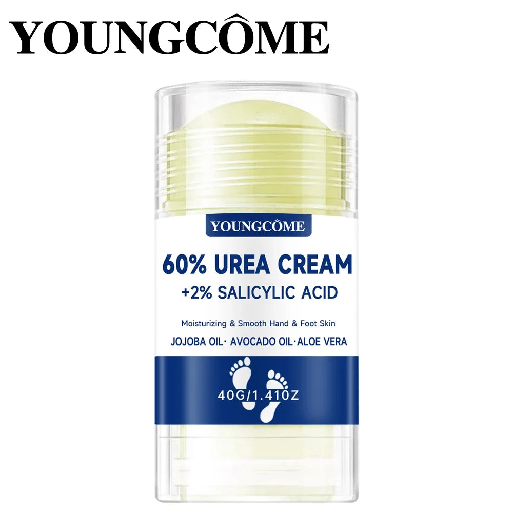 2pcs 60% Urea Foot Cream + 2% Salicylic Acid Intensive Hydrating Foot And Hand Care Moisturizing Foot Cream And Hand Cream Quake 2PC