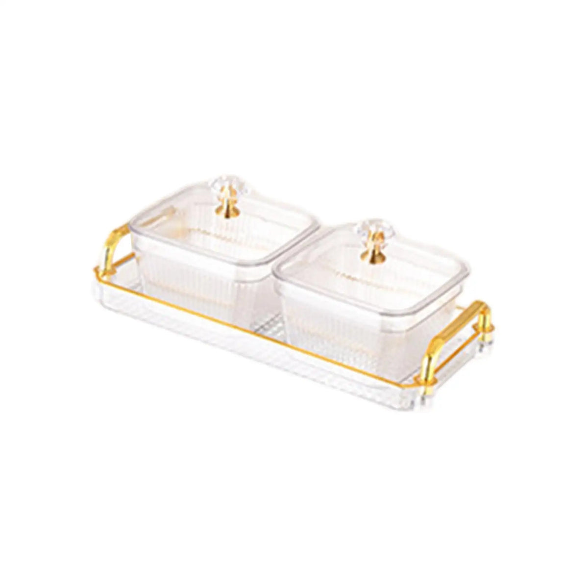 Dried Fruit Plate Portable Multi Grids Snake Plates Divided Serving Dishes for Quake