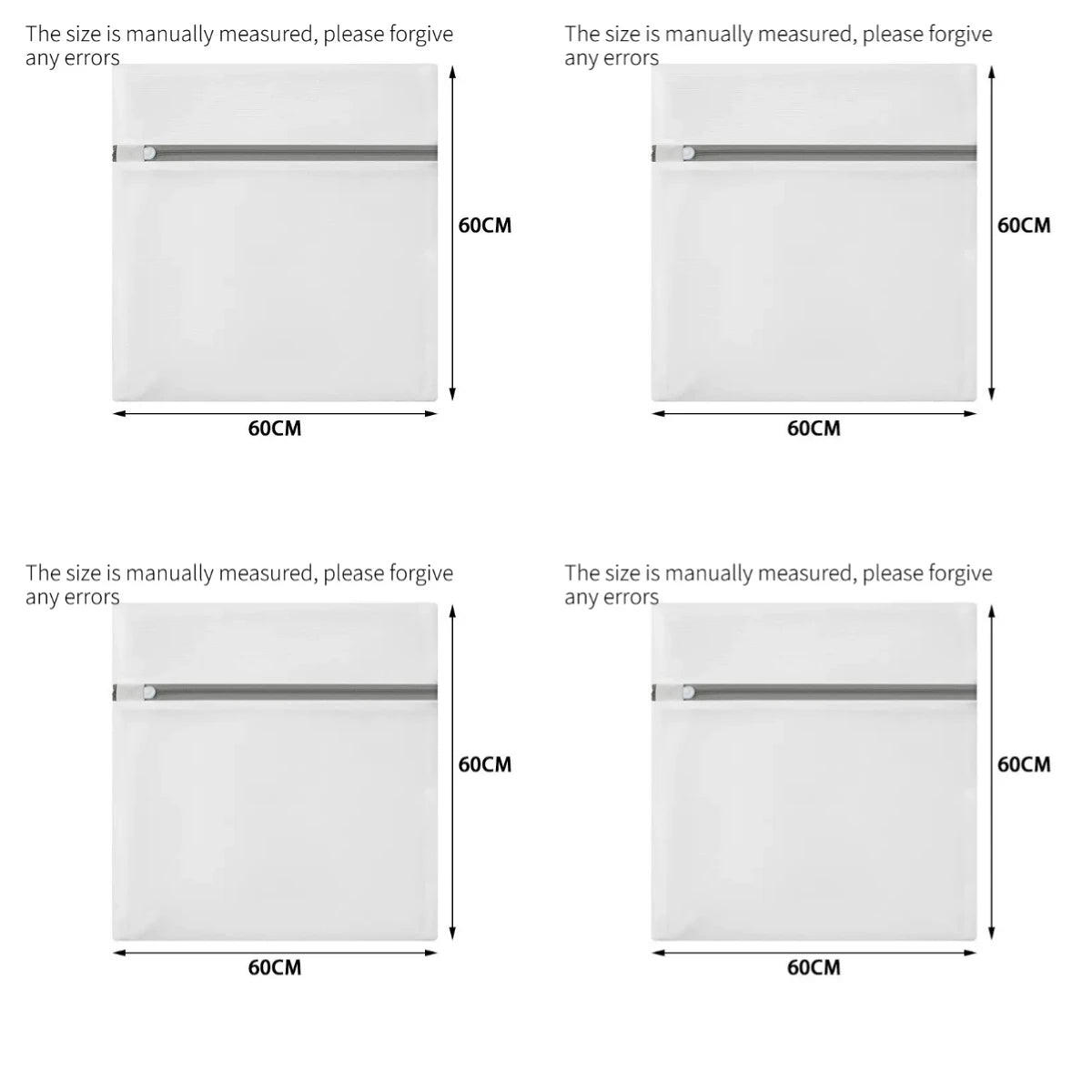 4PCS Fine Mesh Laundry Washing Bag Machine Wash Protector for Underwear Sweater Anti Deformation Clothes Cleaning Mesh Pouch Quake 4PCS XL