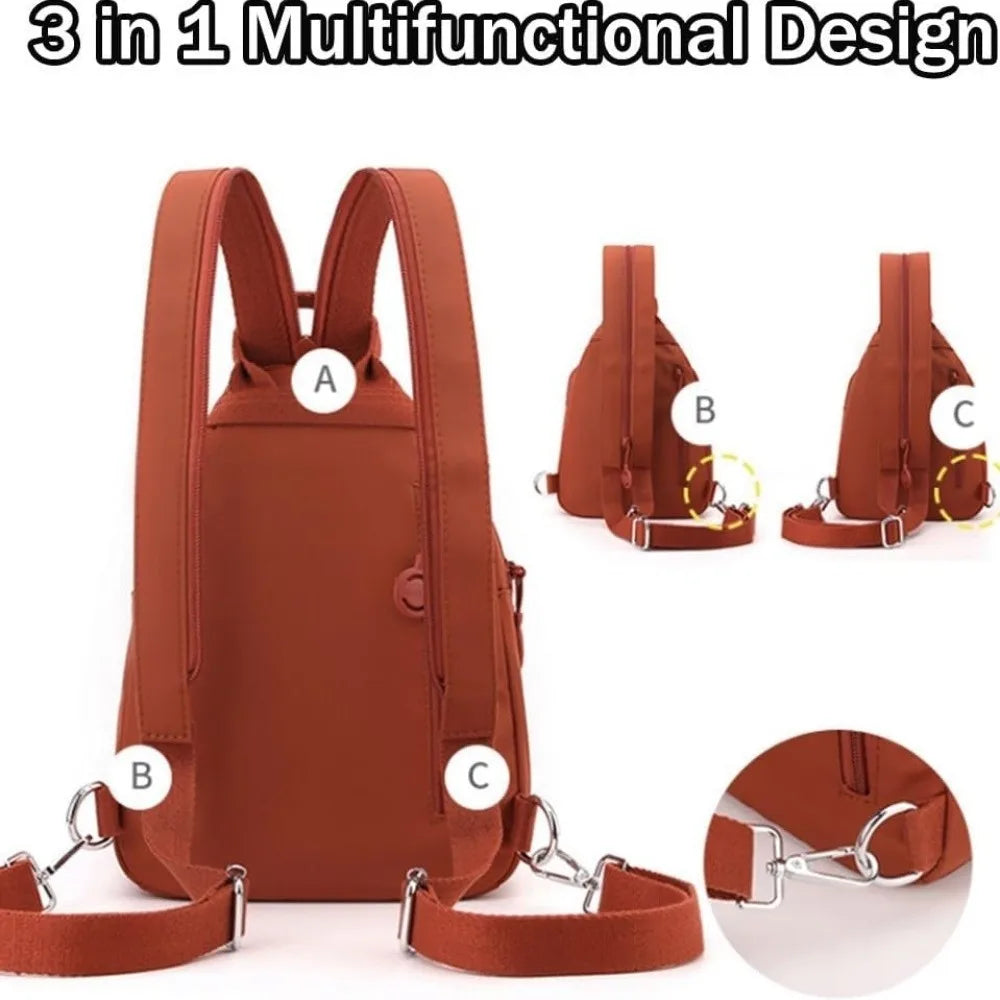 Fashion Oxford Fabric Backpack Large Capacity Multi Layer Travel Bag Multi-purpose Waterproof Shoulder Bag Outdoor Hiking Quake
