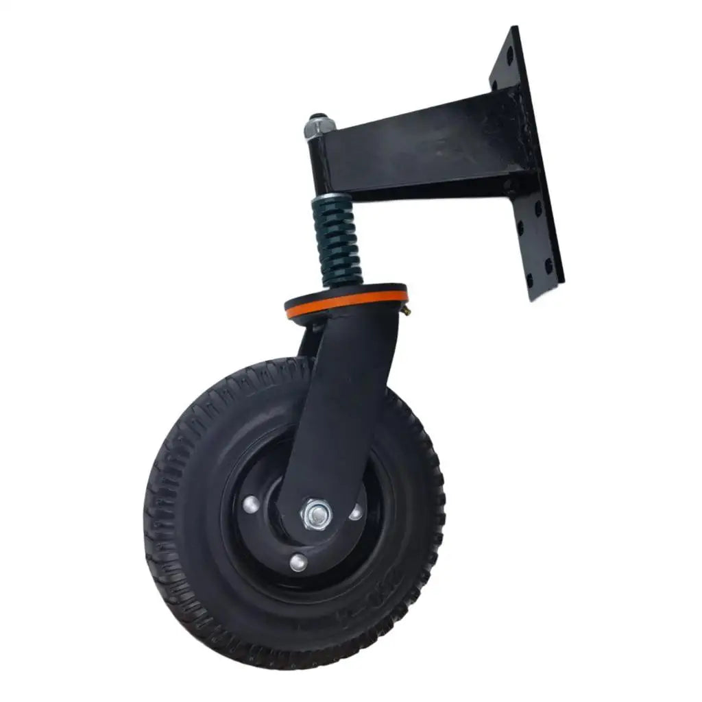 Spring Loaded Gate Caster, Gate Wheel, 600lbs Capacity Gate Support Wheel, Quake Black