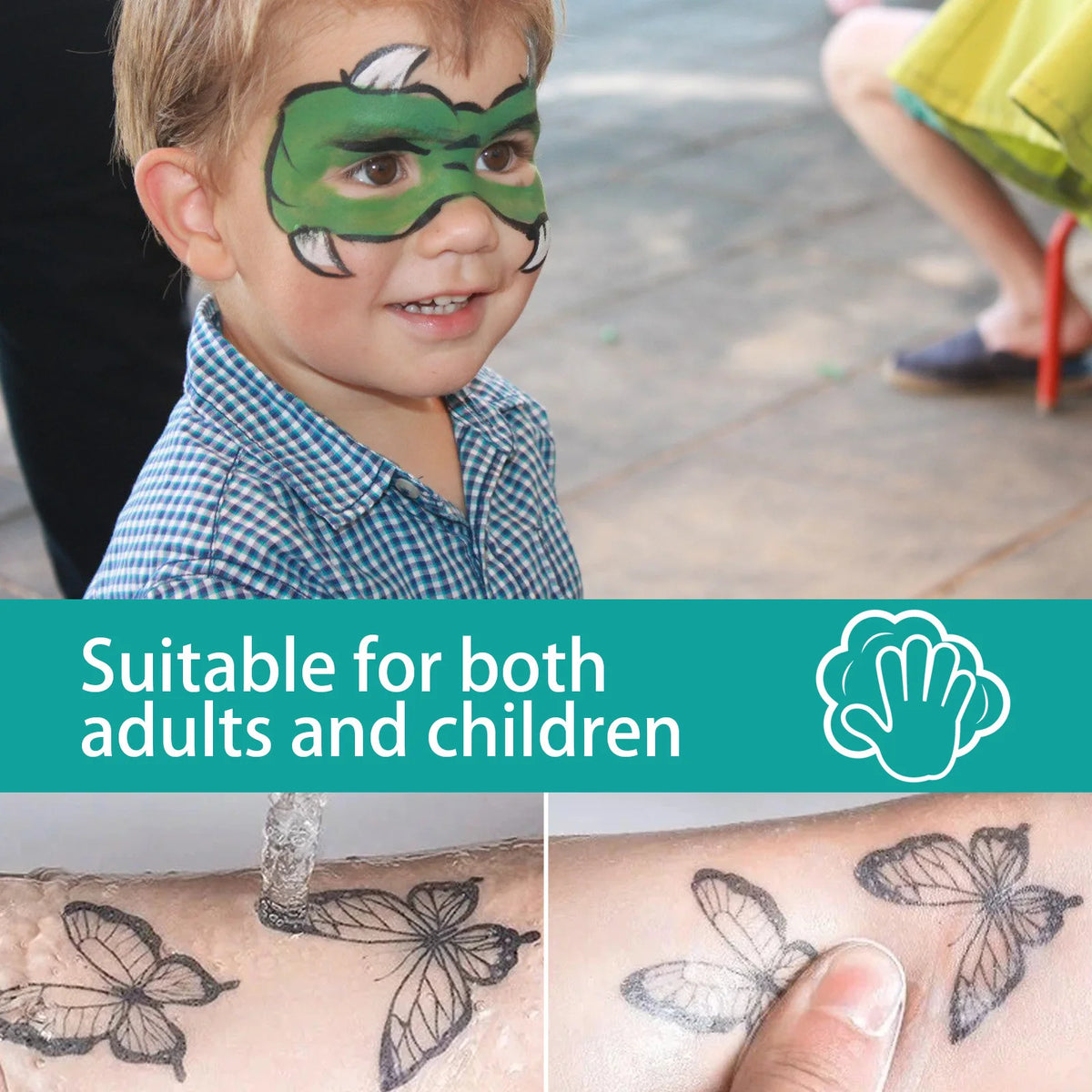 Temporary Skin Tattoo Pen Set with 10 Colors,Allowing for Bold And Fine Lines on The Body Face arms,Long-Lasting DIY Colors Quake