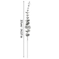 20/1PCS Christmas Artificial Flocked Snow Pine Branches Fake Eucalyptus Leaves DIY Xmas Tree Branch Garland Decor Party Supplies Quake Eucalyptus 20PCS