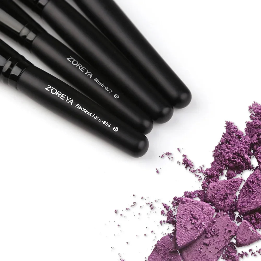 New 3/9/15pcs Professional Makeup Brush Set With Bag Powder Eyeshadow Brush Brochas Maquillaje Cosmetics Tool Quake
