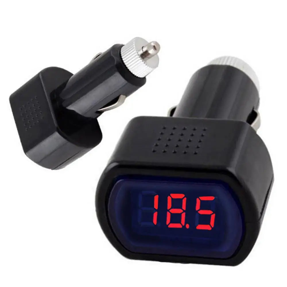 New Car Voltmeter Battery Tester Cigarette Lighter Digital Voltage Monitor Gauge Quake
