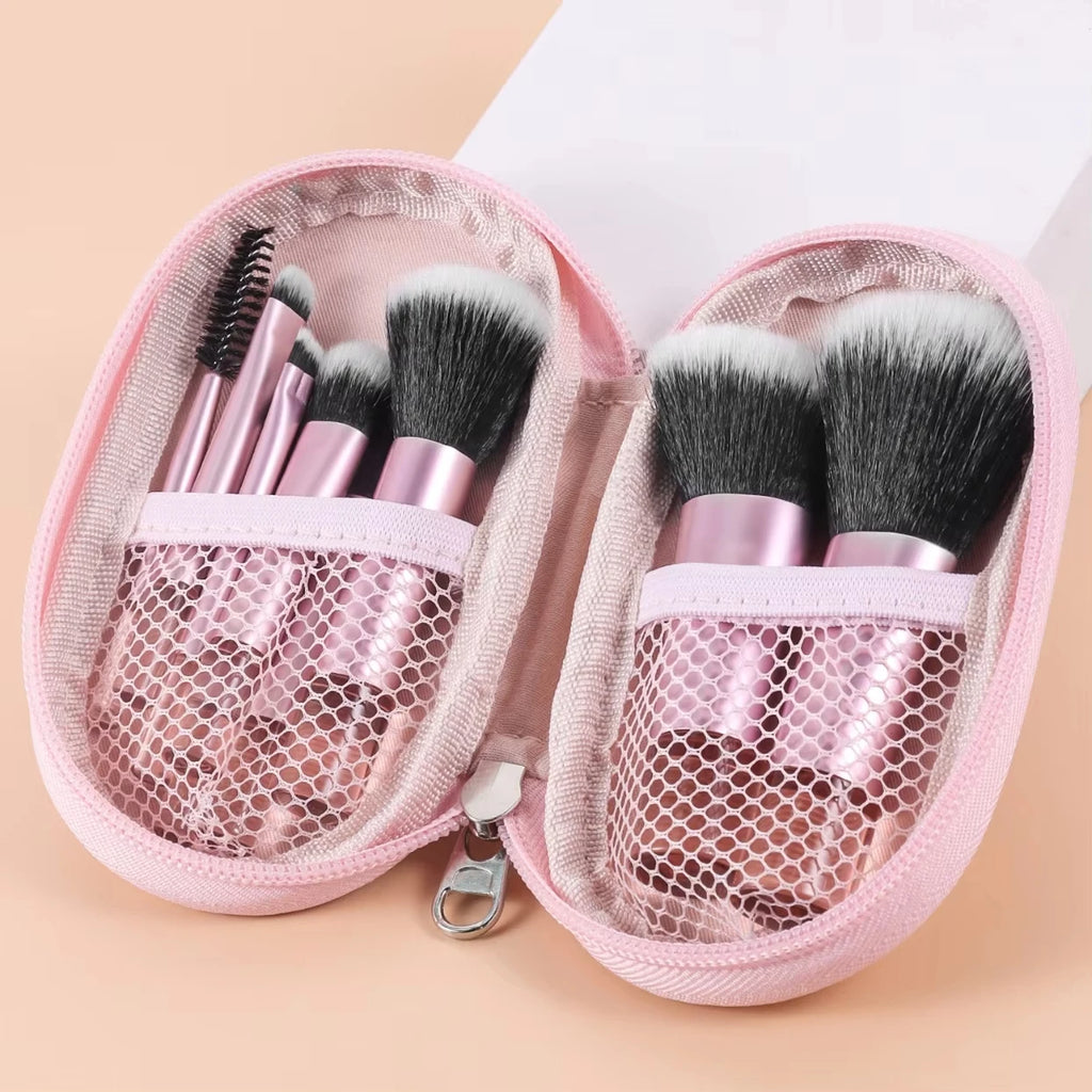 Face 10-Piece Mini Makeup Brush Set Portable Travel Size Makeup Brush Available in Multiple Colors Quake
