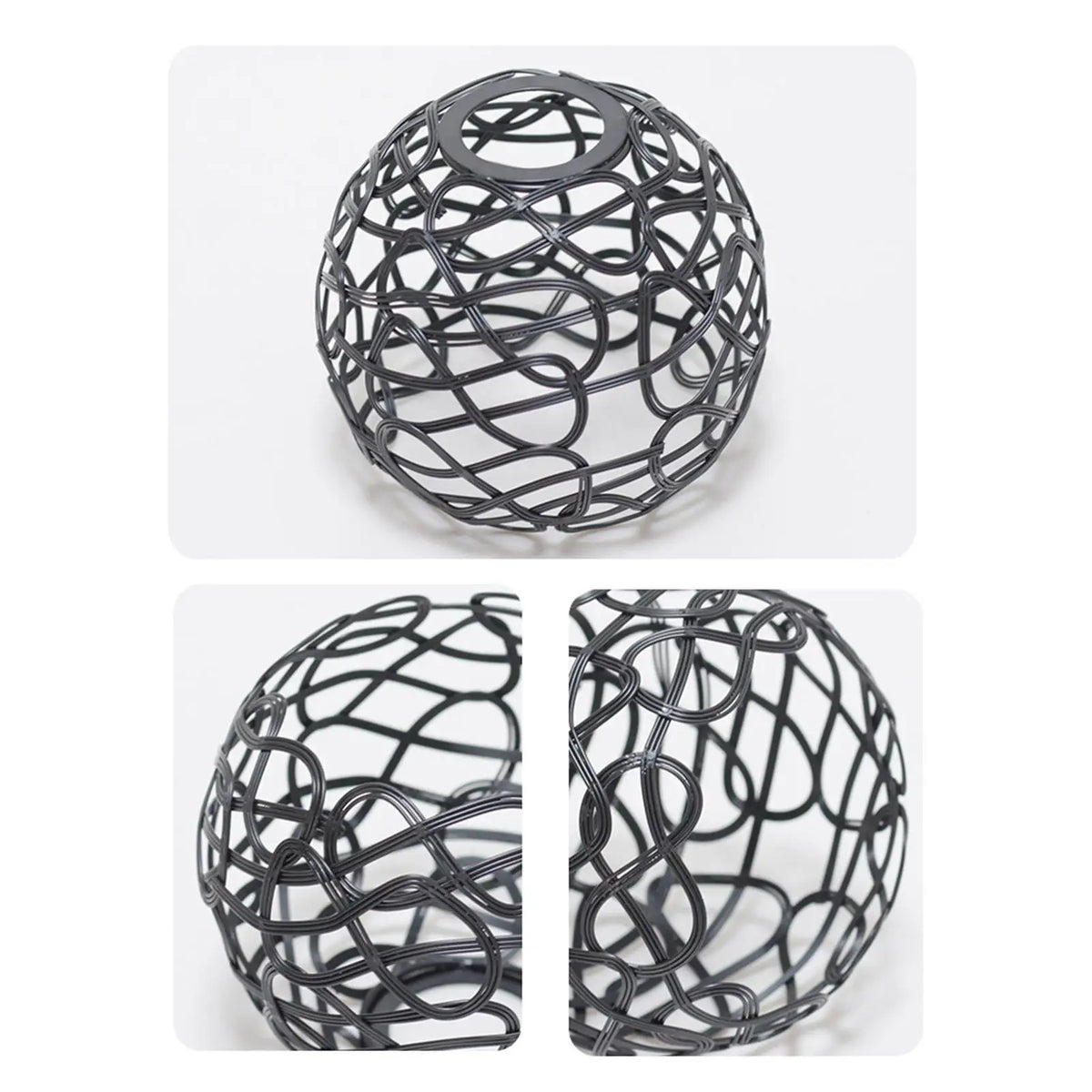 Sturdy Iron Lamp Shade Ceiling Light Fixture Cover Hollow Design Pendant Lampshade for Bedroom Living Room Decor Quake Default Title
