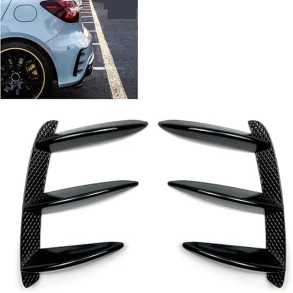 Sporty Rear Bumper Vent Canard Spoiler for Mercedes W176 A Class A200 A250 A260 A45 2013 2018 Easy Installation Quake