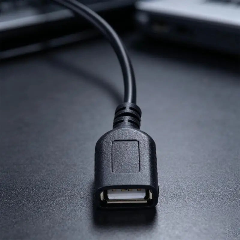 Voltages Converters Cable with 60 Male Input, USB-A Female Port, and Inline Module for Converting DC12-24 V Battery Power K1KF Quake