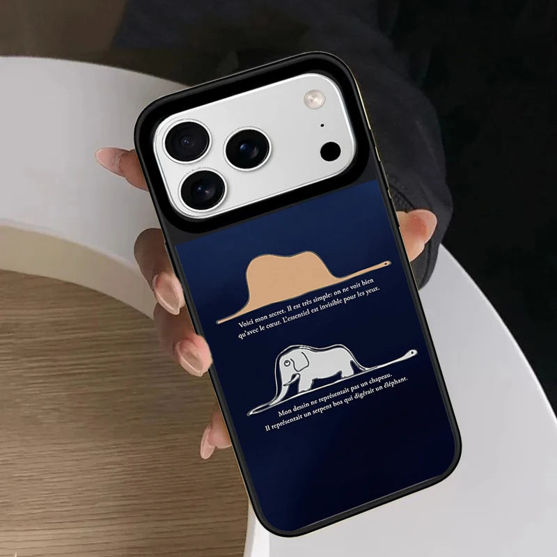 6090165 Mirror Surface Magnetic Phone Case Cover for IPhone 13 14 15 16 17 18 Pro Max Case Cartoon Quake