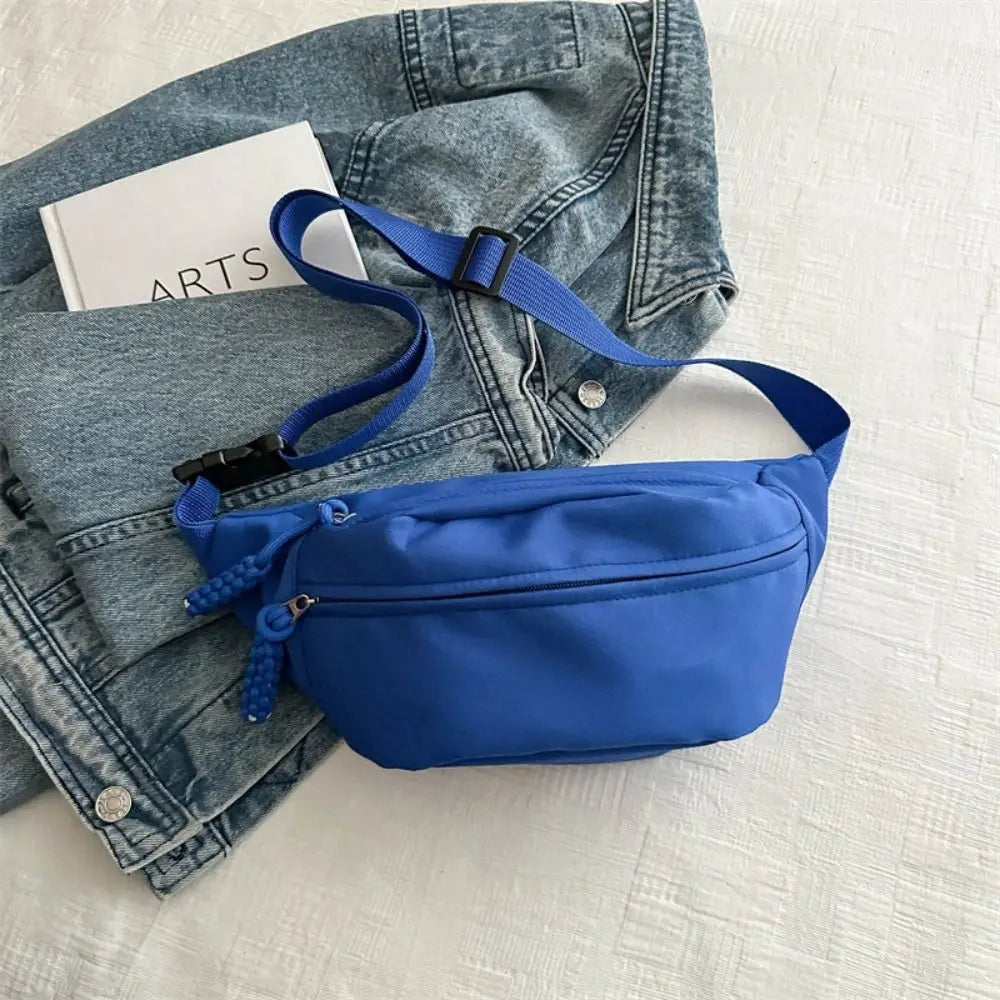 Fashion Half Moon Women's Chest Bag Large Capacity Oxford Cloth Waist Bags Multifunctional Waterproof Running Belt Bags Outdoor Quake 4