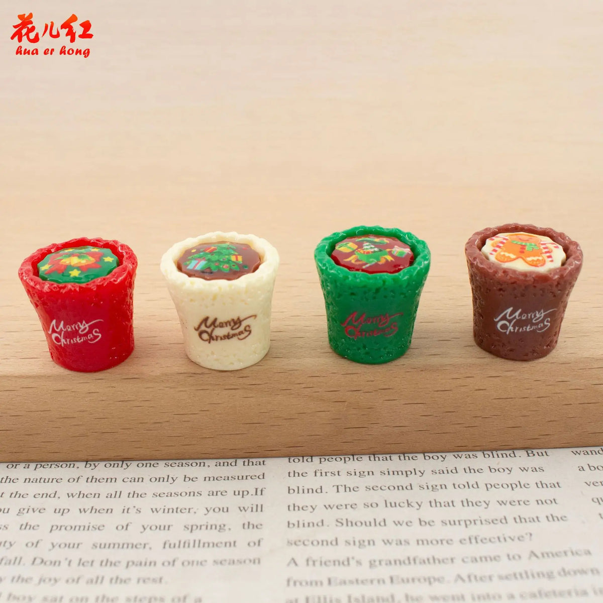 20Pcs Miniature Dollhouse Drinks Simulation Christmas Coffee Cup Model Toys DIY Fake Food For Dollhouse Jewelry Making Accessory Quake