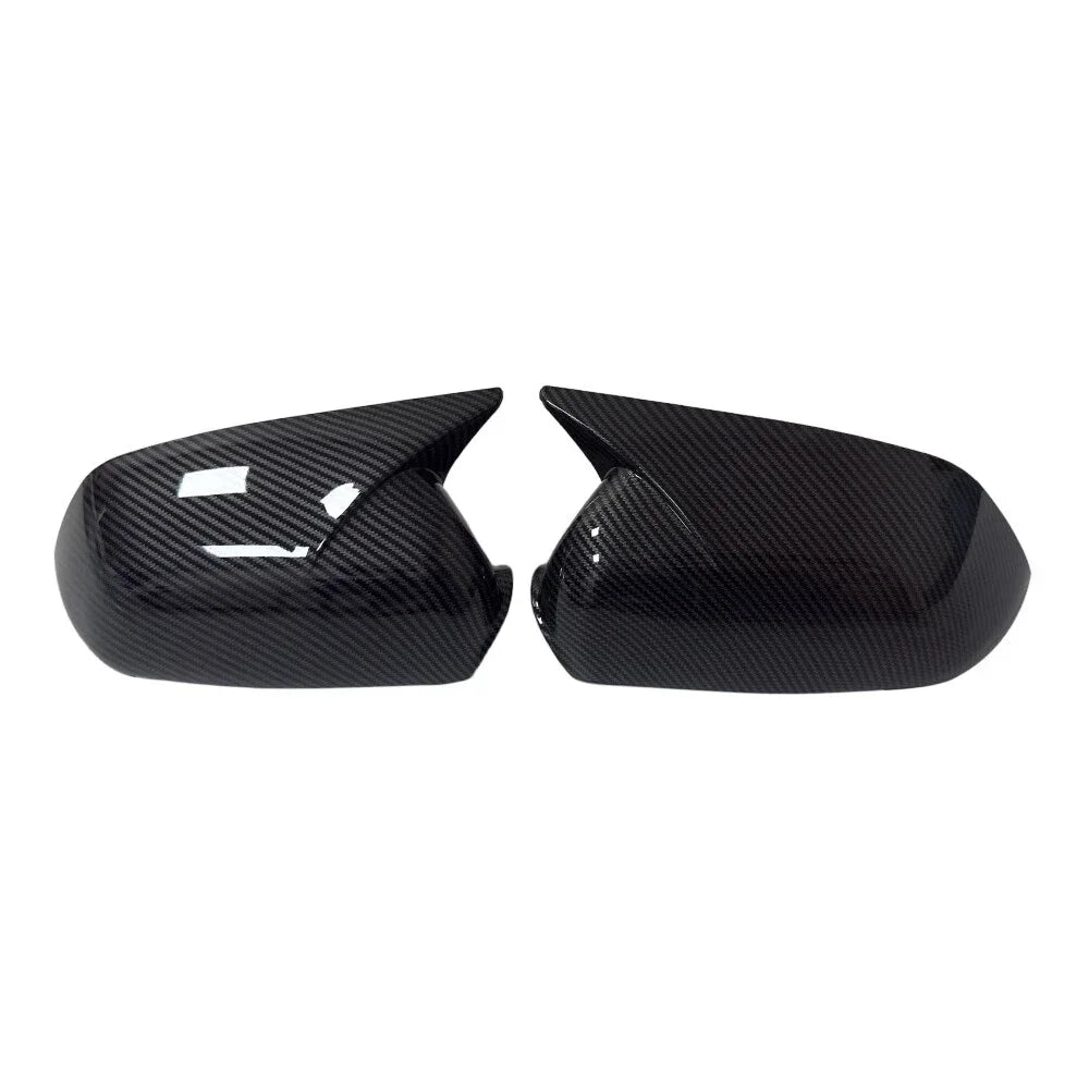 For Skoda Octavia MK2 A5 2004-2008 For VW Polo 2005-2009 Car Sticker Rearview Side Mirror Cover Wing Cap Exterior Door Case Trim Quake Carbon Look