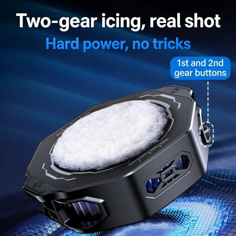 Phone Coolers Portable Led Rechargeable Cooling Fan Phone Radiator Led Light for Phone/Tablet K1KF Quake