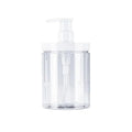 500/1000ml Large Capacity Plastic Pump Bottle Dispenser Refillable Bottle Wide Mouth Shower Container Soap Dispenser Bottle Quake 500ml