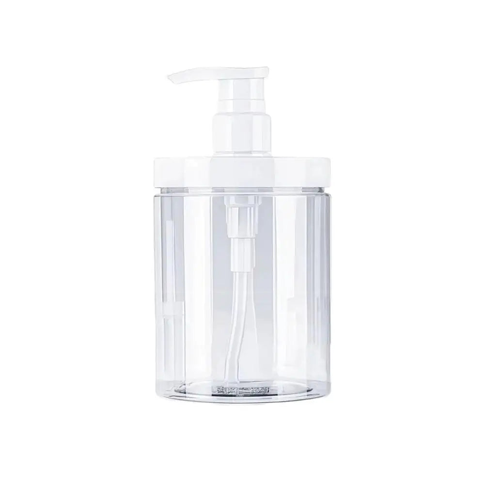 500/1000ml Large Capacity Plastic Pump Bottle Dispenser Refillable Bottle Wide Mouth Shower Container Soap Dispenser Bottle Quake 500ml