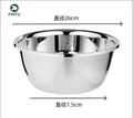 1PC Stainless Steel Pet Bowl for Dogs Cats - Durable Non - Toxic Food & Water Feeder, Anti - Slip Heavy Duty Feeding Bowl Quake 1pcs E2041A