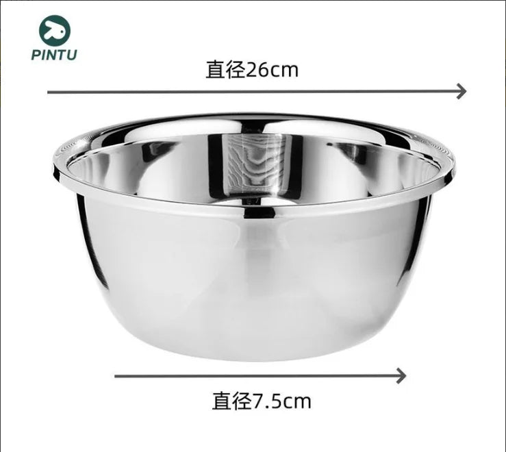 1PC Stainless Steel Pet Bowl for Dogs Cats - Durable Non - Toxic Food & Water Feeder, Anti - Slip Heavy Duty Feeding Bowl Quake 1pcs E2041A