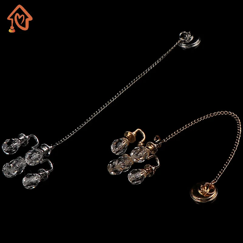 1/2PCS Dollhouse Chandelier 1:12 Scale Ceiling Light for Doll House Decoration Miniature Lamp Quake