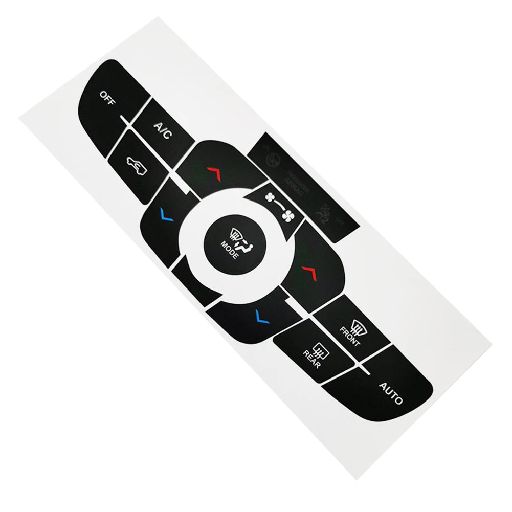 Vinyl Dashboard Button Sticker for AC Reverse Function on For Jeep Compass 2017 2021 Interior Climate Controls Quake