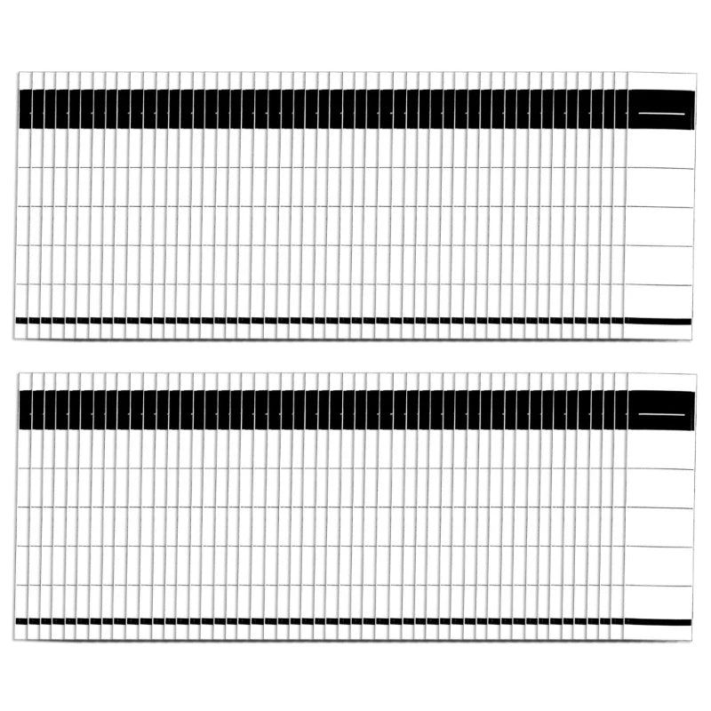 100Pcs White Self Adhesive Labels for Slim Binders Folder Spine Label 5.4x19cm 3.6x19cm Folder Spine Sticker for Office K1KF Quake 5.4 for cm