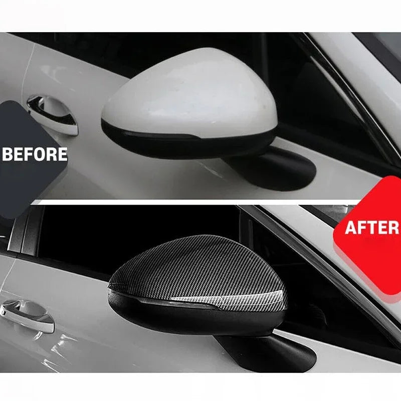 For KIA K5 Optima 2021 2022 2023 Car Sticker Rearview Side Mirror Cover Wing Cap Exterior Door Rear View Case Trim Carbon Fiber Quake
