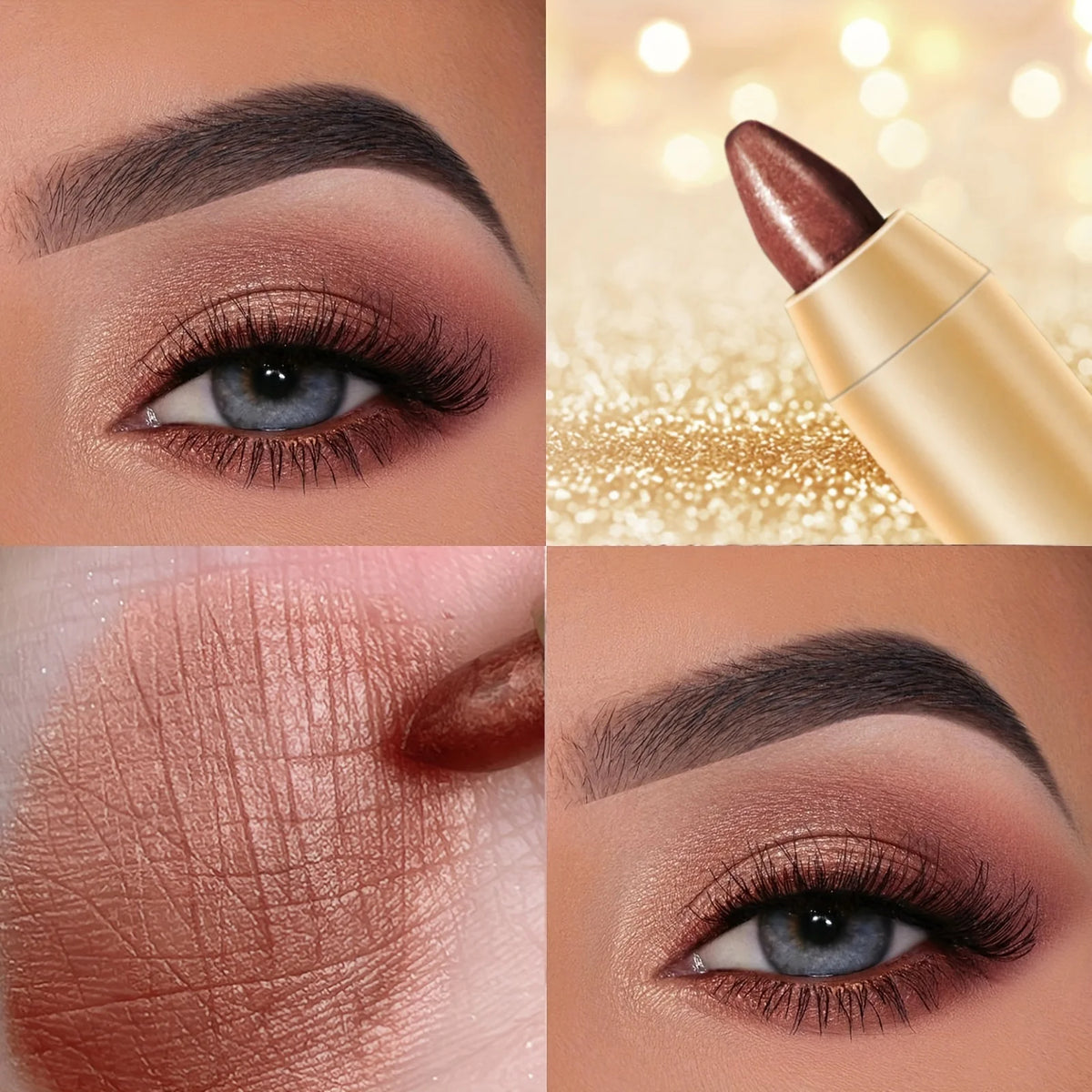 Waterproof Eyeshadow Stick - Matte To Shimmer Long-Lasting Wear, High Pigmentation, Versatile Colors Quake 06