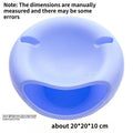Lazy Double-layer Sunflower Seed Storage Tray Separated Snack and Shell Container Household Nut Serving Plate for Watching TV Quake Blue