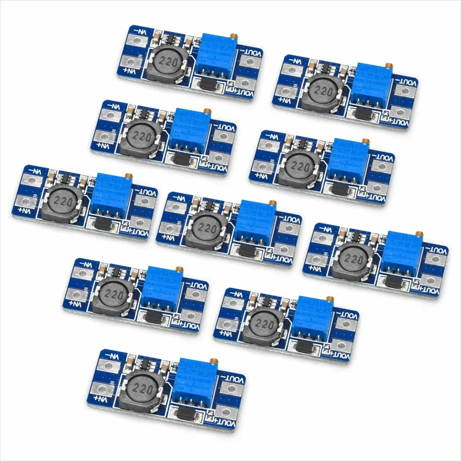 1pcs -MT3608 Adjustable Step Up Module Voltage Regulator Micro USB Type-c Plug 2V-24V to 5V-28V 2A Step-Up DC-DC Boost Converter Quake