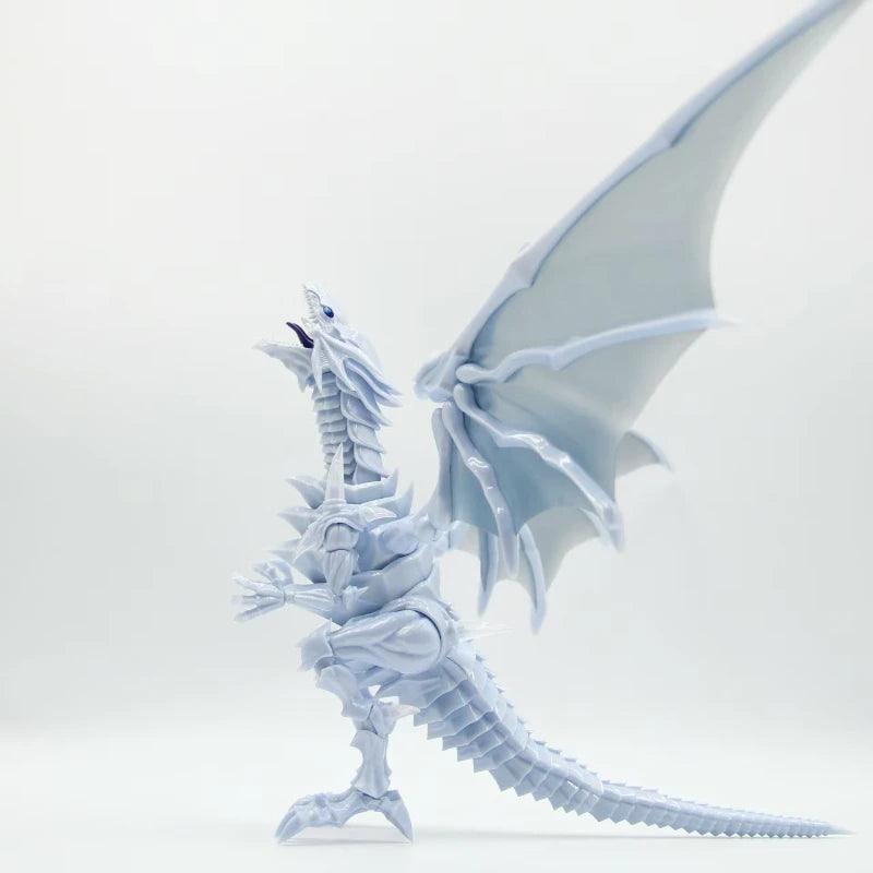 Hot Yu-Gi-Oh! Figure-Rise Amplified Blue-Eyes White Dragon Model Kit with Movable Joints Metallic Parts Anime Children's Toys Quake
