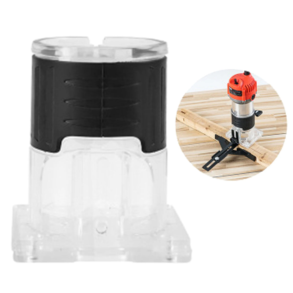 Portable Woodworking Edge Trimming Tool with Base Connection Kit Quake PressinStyle USB Type-C