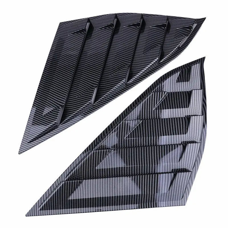 For Honda Accord 10th Gen 2018-2021 Car Rear Louver Window Side Shutter Cover Trim Sticker Vent Scoop ABS Carbon Accessories Quake