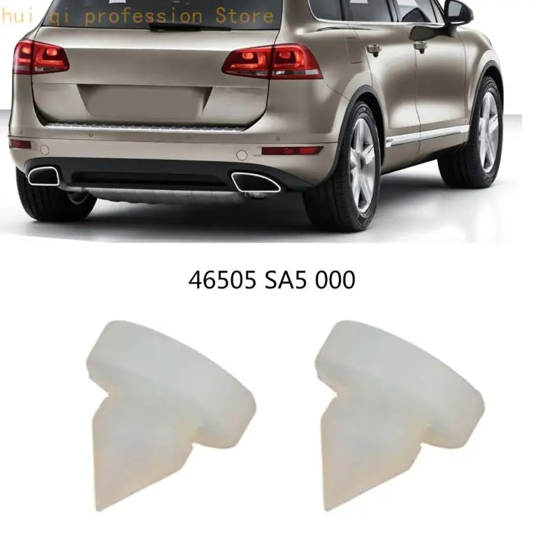 White Plastic Stop Pad Replacement Set, Round Cap Push-In Parts for Brake Use and Vehicle Interior Repair Work 46505-SA5-000 Quake