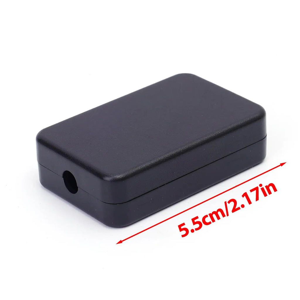 10/1PCS Waterproof Black Housing Electronic Project Protection Box PCB Circuit Board Electrical Wire Junction Box Plastic Shell Quake D68 (5.5x3.5x1.5cm) 1PC