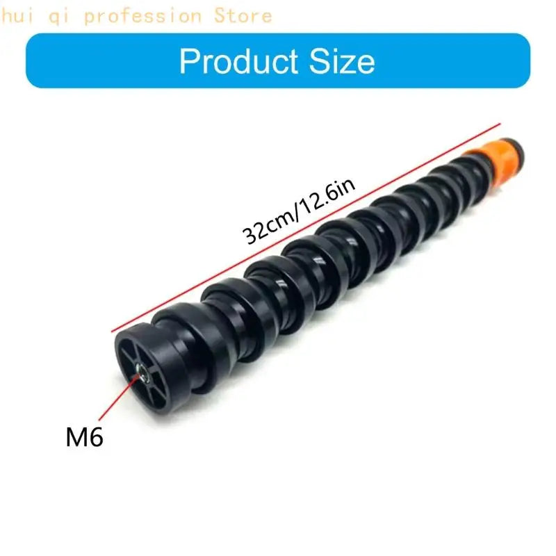 32cm/12.6inch Flexible Repair Tube for Panel Work, Segmented ABS Replacement Accessory with Threaded End for Tight Reach, Corner Quake