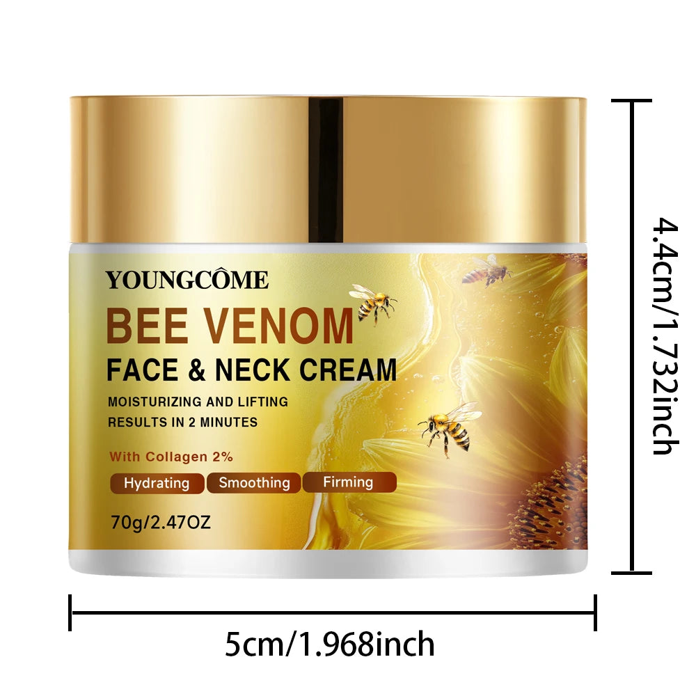 Bee Venom Face Cream Firming Lifting Soothing Lighten Redness Repair Damaged Skin Strengthen Barrier Brighten Nourish Face Cream Quake 70g