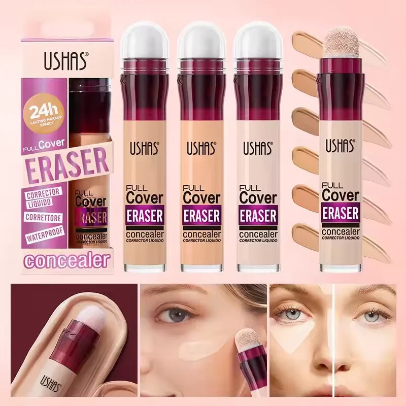 Sponge Head Concealer for Dark Circles, Tears, Freckles, Acne, Dark Circles, Pigmentation and Blemishes, Creating Natural Skin Quake