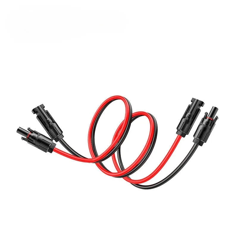 MC4 Solar Adapter Expansion Cable 12AWG Multiple‑Plug Connector Cord for Domestic Solar Power Plant PV Panel Wiring Quake MC4 to MC4 12AWG 0.5M