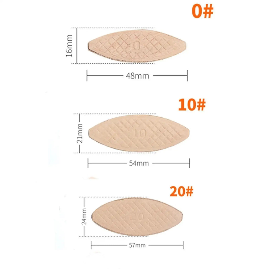 Premium Beechwood Joiner Biscuits - Set of 100 for Woodworking Projects Quake No20 56x23x4mm
