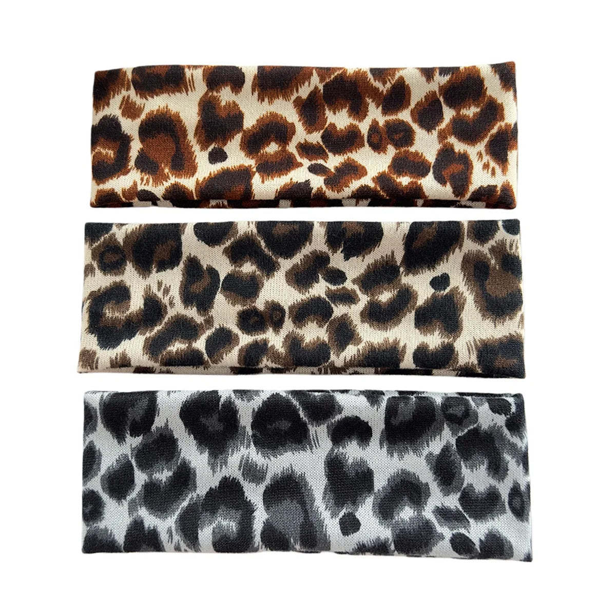 Vintage Leopard Print Headband High Elastici Wide Edge Fashion Headband Sports Yoga Sweat-absorbing Breathable Hair Accessories Quake
