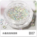 1 Box Pearl Decorations Nail Charms White Purple Round Nail Parts Gold Steel Beads Balls Jewelry Nails Art Accessories Quake B07