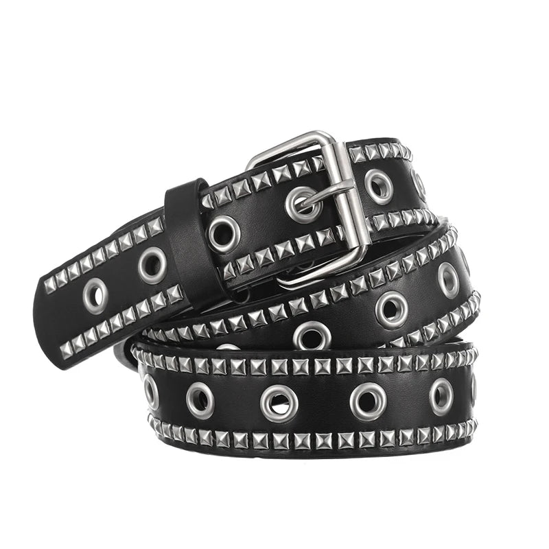 1Pcs Y2K Metal Belt For Men & Women Punk Hardware Jeans Belt Designer Belt Quake A9