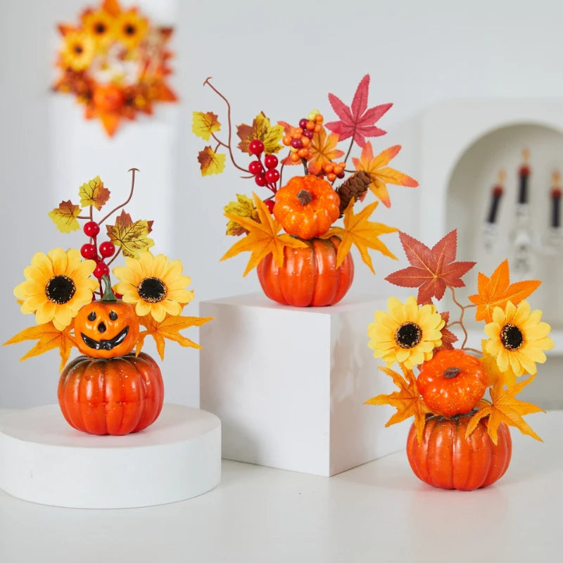 Pumpkin Halloween Decoration A Simulated Pumpkin Decoration Used for Holiday Scene Decoration Home Party Decoration Quake
