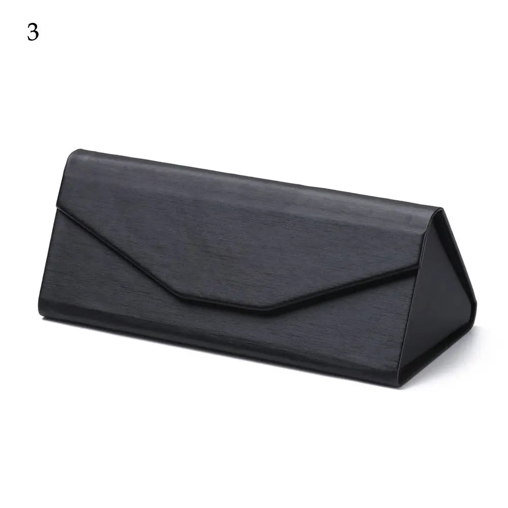 Unisex Folding Black Portable Eyeglasses Case Triangle Glasses Box Sun Glasses Box Eyeglasses Accessories Quake 3