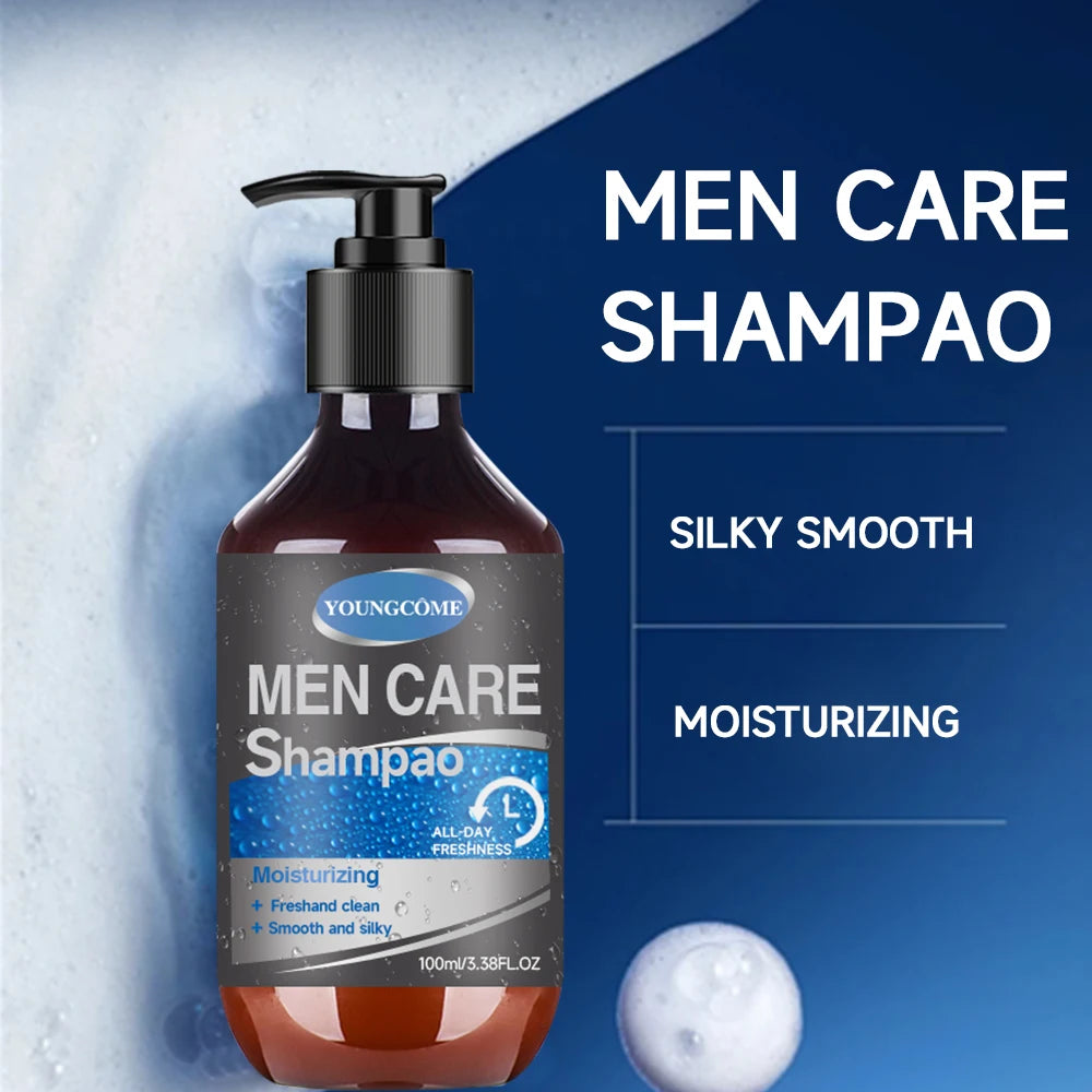 Men Hair Shampoo Hair Fall Control Boost Care Botanical Nourish Anti Dandruff Itch Relief Shampoo Treatment Quake