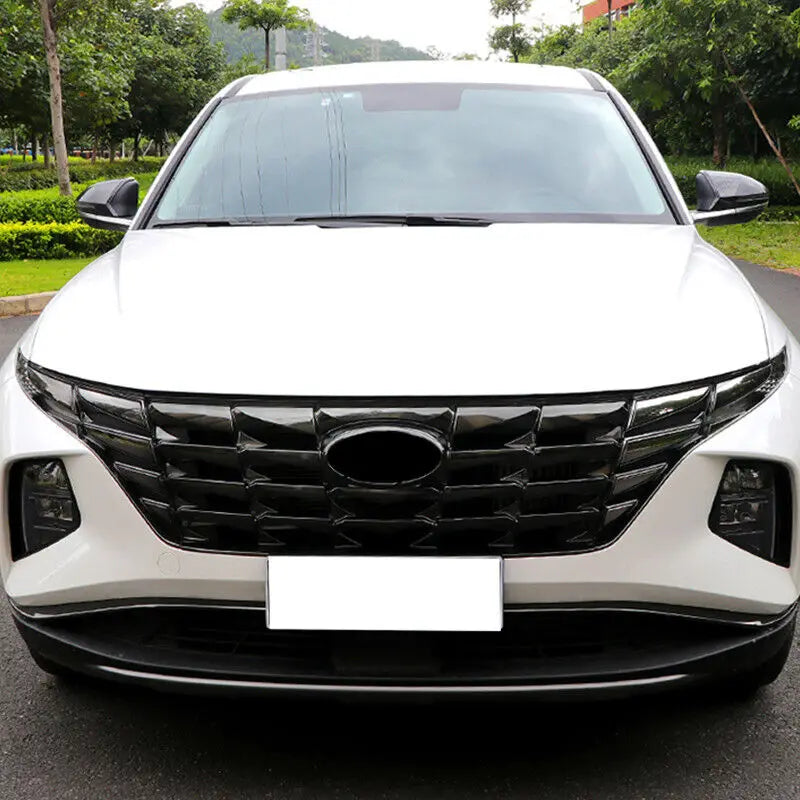 For Hyundai Tucson NX4 2021-2023 Car Rearview Side Mirror Cover Wing Cap Exterior Door Rear View Case Trim Carbon Fiber Look Quake
