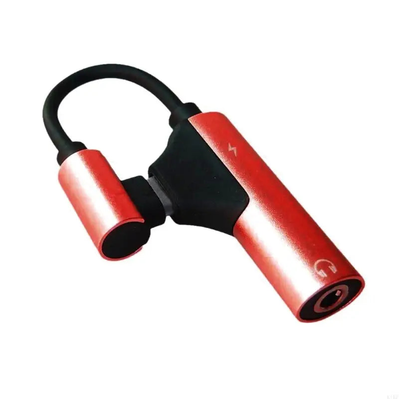 USB C to 3.5mm Sound Adapter Type C to Headphone Dongle Converter Headphone Auxiliary Adapter for Smartphone Tablet K1KF Quake Red China Mainland