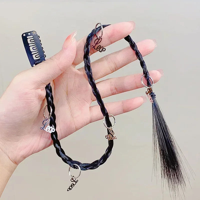 Fashion Y2K Tissued Boxing Braids Girls Wig Braid Women's Fried Dough Twist Braid Traceless Invisible BB Clip Boxing Braid Quake 6