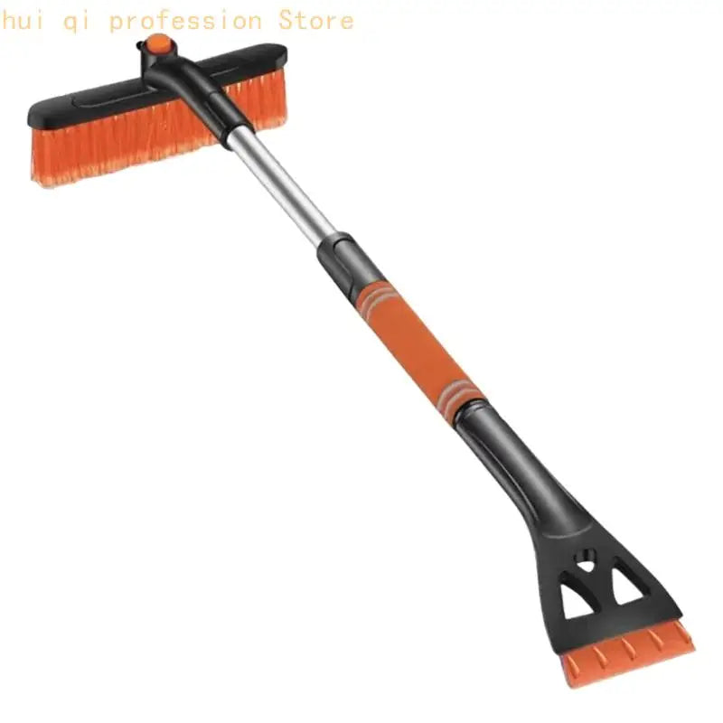 360 Rotatable Snow Brush Head ABS Ice Scraper With Ergonomic Grip For Vehicle Snow Removal H8WE Quake
